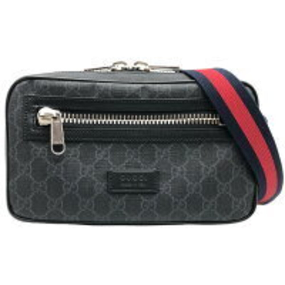 GUCCI Soft GG Supreme Belt Bag Body Bum Crossbody Belt Waist Clutch Black